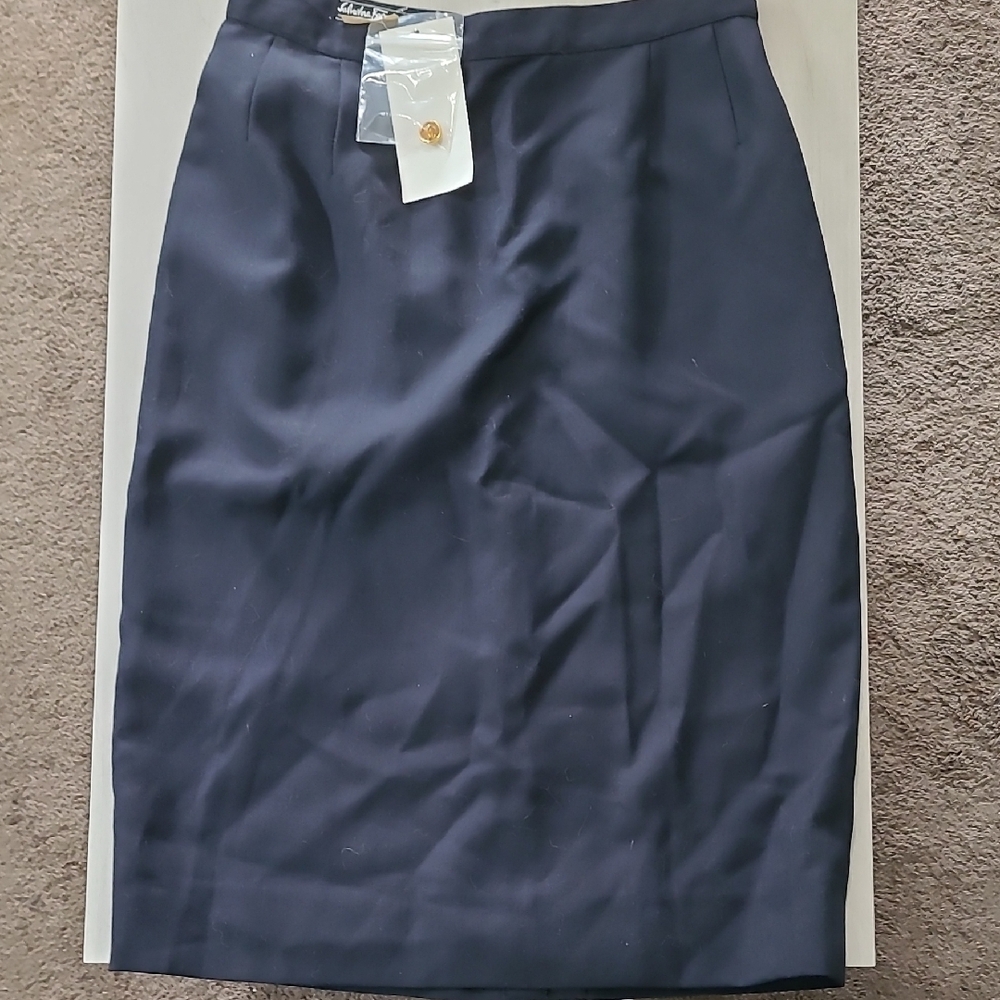 Salvatore Ferragamo Black Pencil Skirt Knee-Length